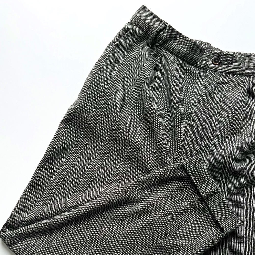 Zara Woman High Waisted Plaid Trousers